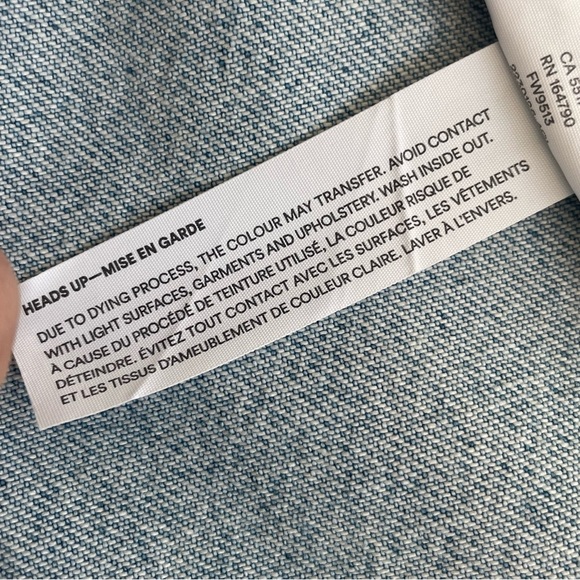 Frank & Oak Denim Jean Skirt Midi Maxi Size Medium With Slit Cotton - Picture 12 of 15